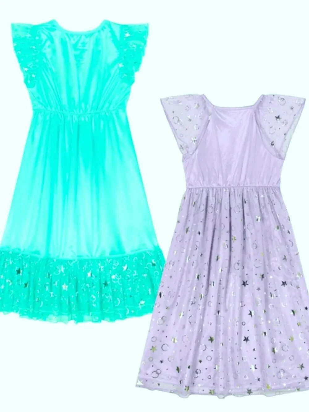 Disney Ariel Little Mermaid Girls Fantasy Gown 2-Pack Multi Teal NWT Lot of 2 - Picture 10 of 12